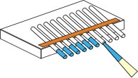 Filling capillaries